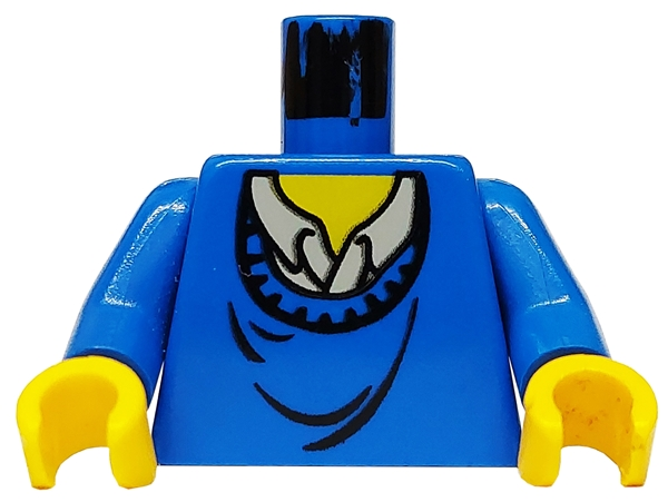 Torso Harry Potter Ron, Sweater over Shirt Pattern / Blue Arms / Yellow Hands