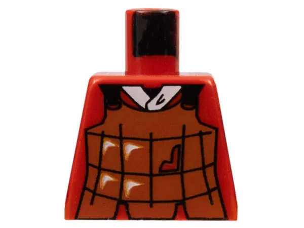 Torso Castle Ninja Armor Brown Leather Pattern (Robber)