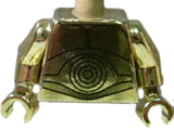 Torso SW C-3PO Pattern / Chrome Gold Arms / Chrome Gold Hands