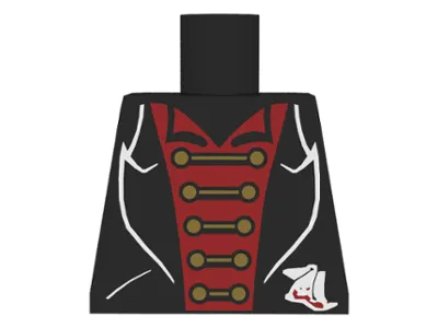 Torso Studios Black Suit, Red Shirt, Gold Clasps Pattern (Vampire)