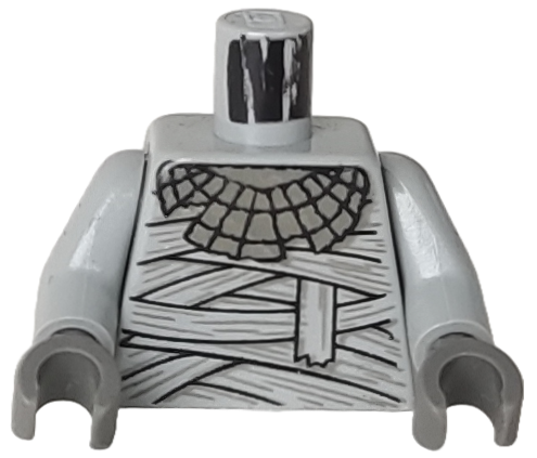 Torso Studios Mummy Wrappings and Necklace Pattern / Light Gray Arms / Dark Gray Hands