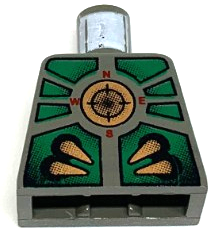 Torso Aquazone Stingray with Copper Spikes and Circle with Target, Green Armor Pattern