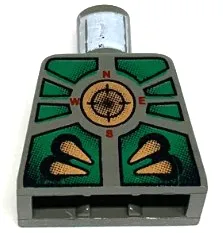 Torso Aquazone Stingray with Copper Spikes and Circle with Target, Green Armor Pattern