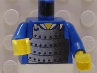 Torso Castle Ninja Armor Plate Mail Pattern / Blue Arms / Yellow Hands