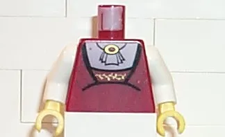 Torso Studios Female Gathered Top with White Blouse Pattern (Lady) / White Arms / Yellow Hands