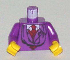 Torso Harry Potter Quirrell Pattern / Purple Arms / Yellow Hands