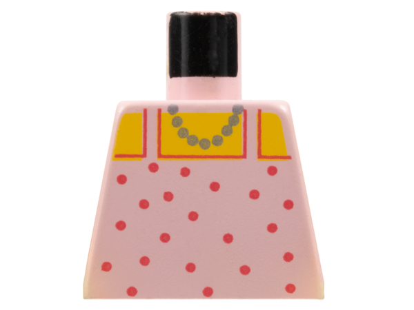 Torso Paradisa Red Dot Top with Gold Necklace Pattern