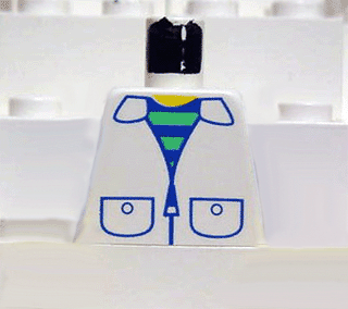 Torso Train Striped Undershirt, Zipper Jacket Pockets Pattern