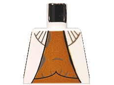 Torso SW Vest with Dark Orange Shirt Pattern (Leia)