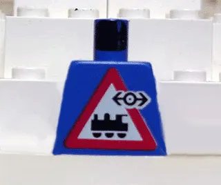 Torso Train Logo Small Black on Locomotive Triangle Sign Pattern
