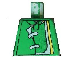 Torso Racers Jacket with Straps, White & Yellow Stripes Pattern