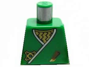 Torso Castle Ninja Wrap, Dagger, Gold Star, Gold Zigzags Pattern