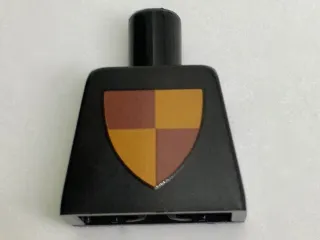 Torso Castle Classic Shield Quartered Red/Yellow Pattern, Inside with Ribs (Reissue)