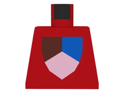 Torso Castle Classic Shield Tri-Colored Pattern