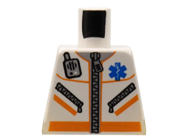 Torso Hospital EMT Star of Life, Zipper, Zippered Pockets, Radio Pattern