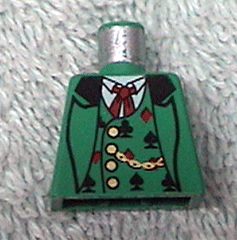 Torso Western Bandit Card Suit Vest and Gold Fob Pattern