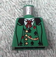 Torso Western Bandit Card Suit Vest and Gold Fob Pattern