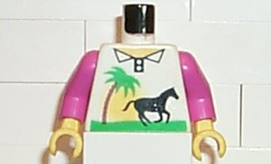 Torso Paradisa Horse Pattern / Dark Pink Arms / Yellow Hands