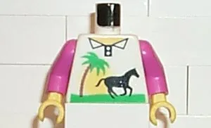 Torso Paradisa Horse Pattern / Dark Pink Arms / Yellow Hands
