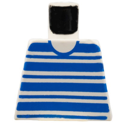Torso Horizontal Blue Stripes Pattern