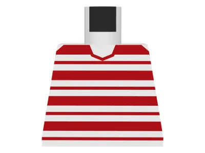 Torso Horizontal Red Stripes Pattern