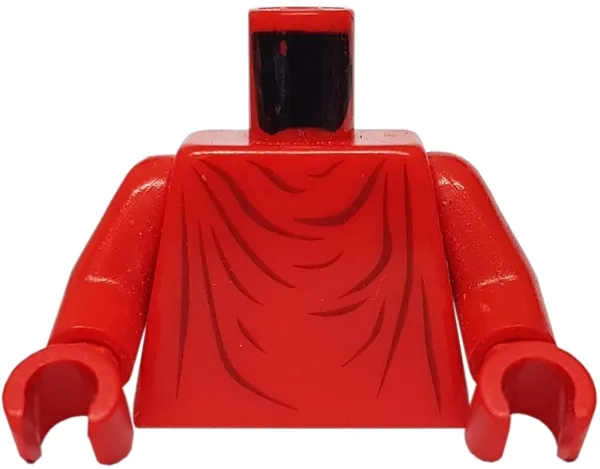 Torso Robe with Dark Red Folds and Creases Pattern / Red Arms / Red Hands
