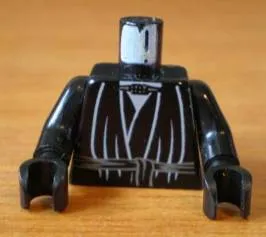 Torso SW Layered Robes over White Shirt, Waist Sash Pattern / Black Arms / Black Hands