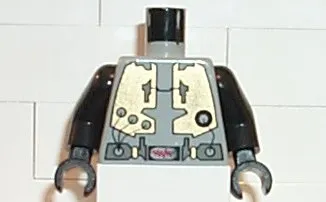 Torso Space Life on Mars (LoM) Spacesuit with Belt Meter Pattern / Black Arms / Black Hands
