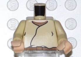 Torso SW Closed Shirt, Brown Belt, Light Nougat Neck Pattern / Tan Arms / Light Nougat Hands