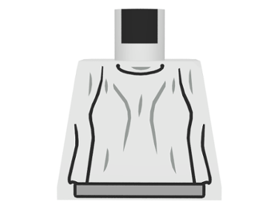 Torso SW Loose Dress Light Gray Folds Pattern (Leia)