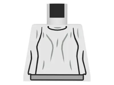 Torso SW Loose Dress Light Gray Folds Pattern (Leia)