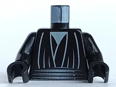 Torso SW Layered Shirt, Light Gray Undershirt, Waist Sash Pattern / Black Arms / Black Hands