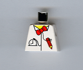 Torso Time Cruisers Red Bow Tie, Pencil and Pocket Watch Pattern