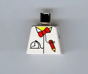 Torso Time Cruisers Red Bow Tie, Pencil and Pocket Watch Pattern