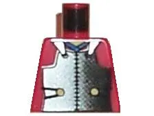 Torso Castle Ninja Armor Plate, Blue Collar Pattern (Samurai)