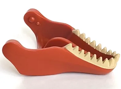 Dinosaur Jaw Lower Tyrannosaurus rex with Tan Teeth Pattern
