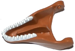 Dinosaur Jaw Lower Tyrannosaurus rex with White Teeth Pattern