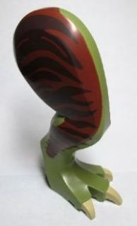 Dinosaur Leg Large (Rear) Tyrannosaurus rex Right with Black Pin with Tan Claws and Dark Brown Stripes on Reddish Brown Pattern