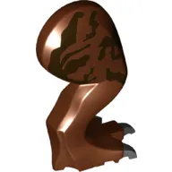 Dinosaur Leg Large (Rear) Tyrannosaurus rex Right with Black Pin with Black Claws and Dark Brown Spots Pattern