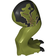 Dinosaur Leg Large (Rear) Tyrannosaurus rex Right with Black Pin with Black Claws, Markings and Medium Nougat Scars Pattern