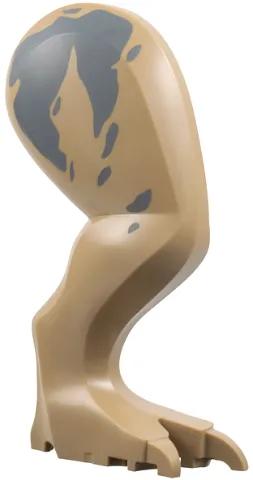 Dinosaur Leg Large (Rear) Tyrannosaurus rex Right with Black Pin with Dark Bluish Gray Markings Pattern