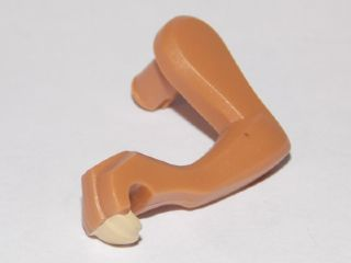 Dinosaur Leg Small (Front) Raptor Left with Tan Claws Pattern