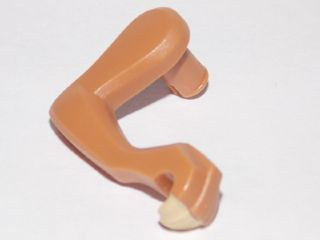 Dinosaur Leg Small (Front) Raptor Right with Tan Claws Pattern