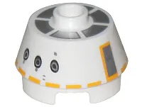 Cone 2 x 2 Truncated with SW R5-F7 Astromech Droid Pattern