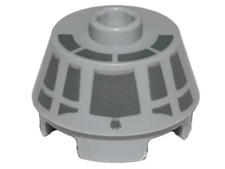 Cone 2 x 2 Truncated with Dark Bluish Gray Millennium Falcon Cockpit on Top and Side Pattern
