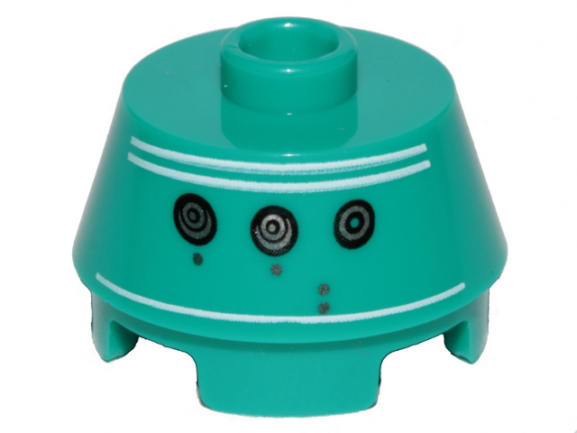 Cone 2 x 2 Truncated with SW K3-R1 Astromech Droid Pattern