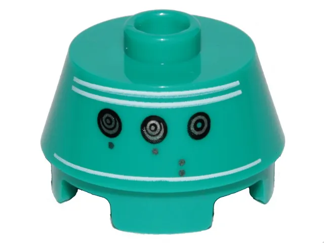 Cone 2 x 2 Truncated with SW K3-R1 Astromech Droid Pattern