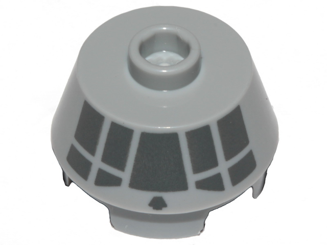 Cone 2 x 2 Truncated with Dark Bluish Gray Millennium Falcon Cockpit on Side Pattern