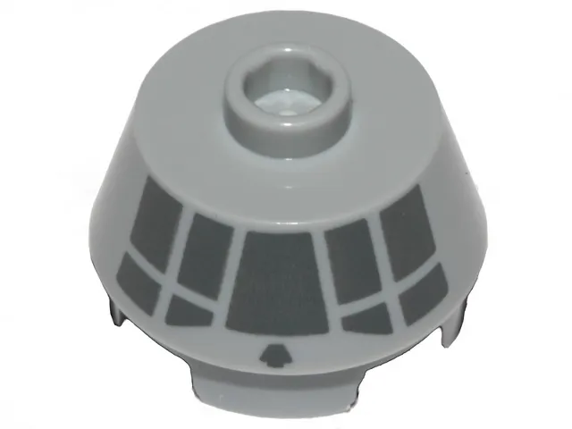 Cone 2 x 2 Truncated with Dark Bluish Gray Millennium Falcon Cockpit on Side Pattern