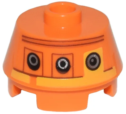 Cone 2 x 2 Truncated with SW C1-10P Astromech Droid, Plain Top Pattern